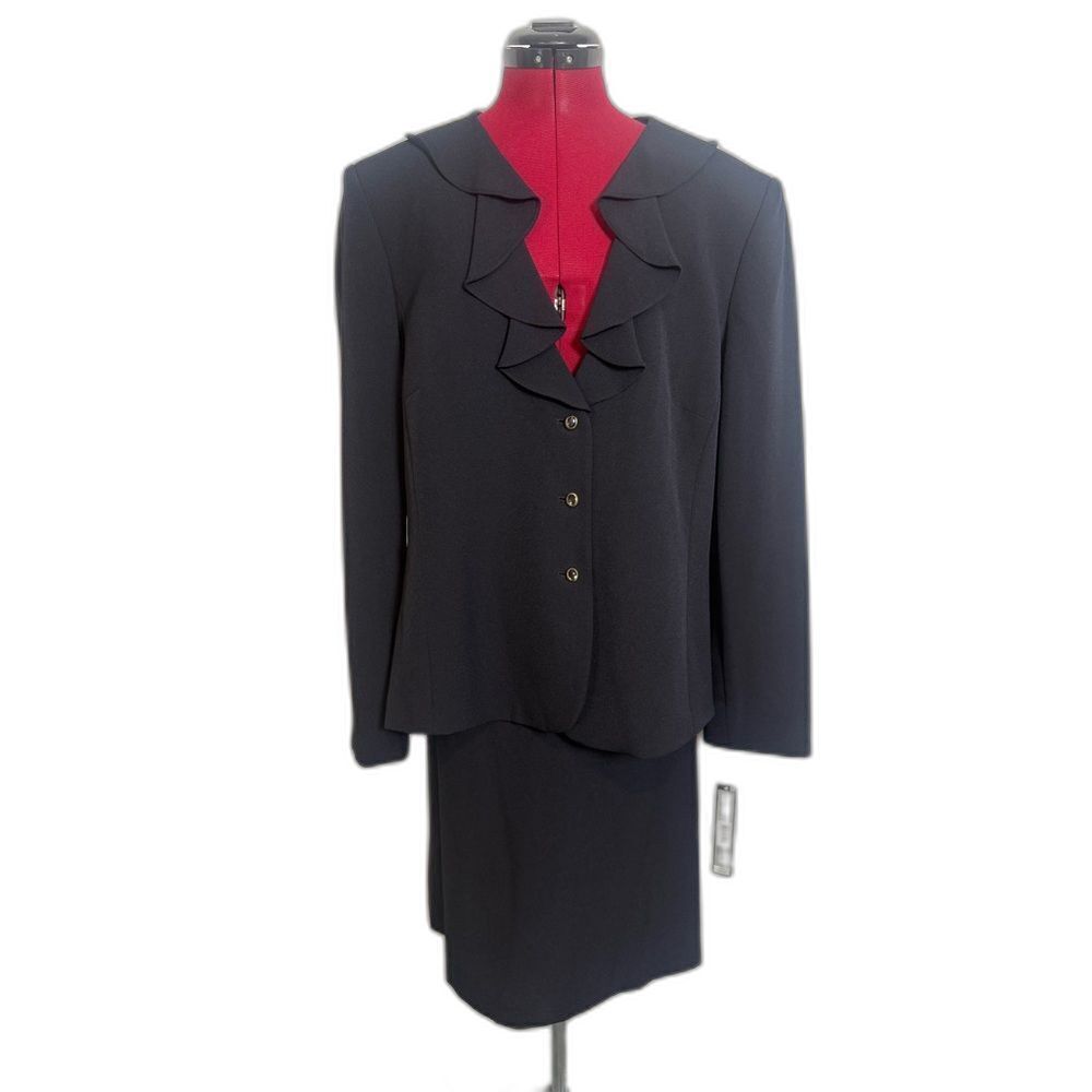 NWT Tahari ASL Skirt Suit Women’s Size 18 Blue 2-Piece Suit Blazer & Skirt